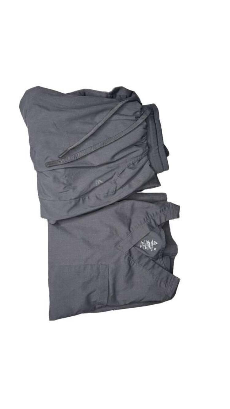 Reebok Women's Charcoal Gray Athletic Scrub Top and Pants Set